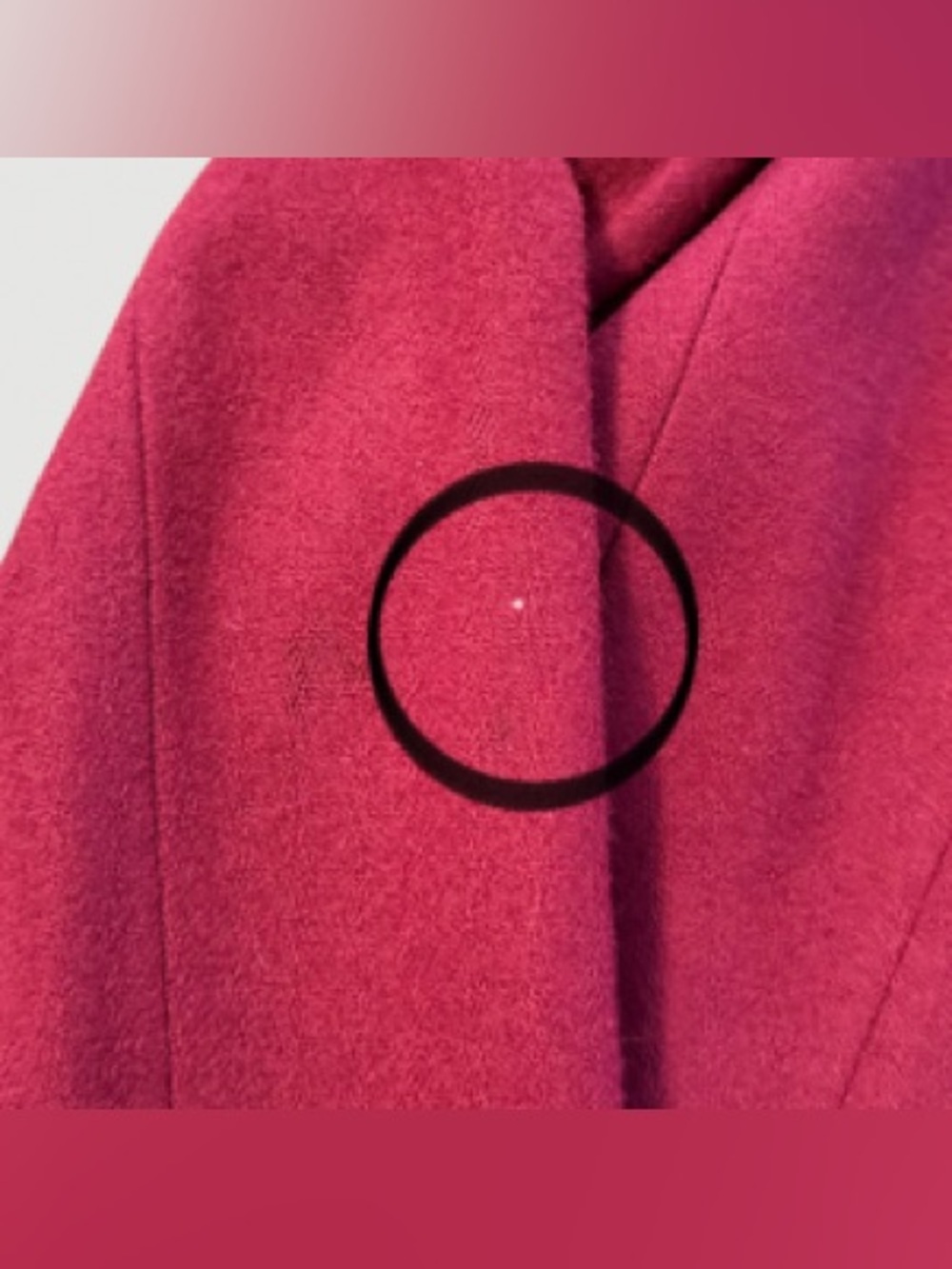 Vintage Koret 100% Wool Blazer, Burgundy, Size 14 (Fits Modern 10/12) - Picture 6 of 11